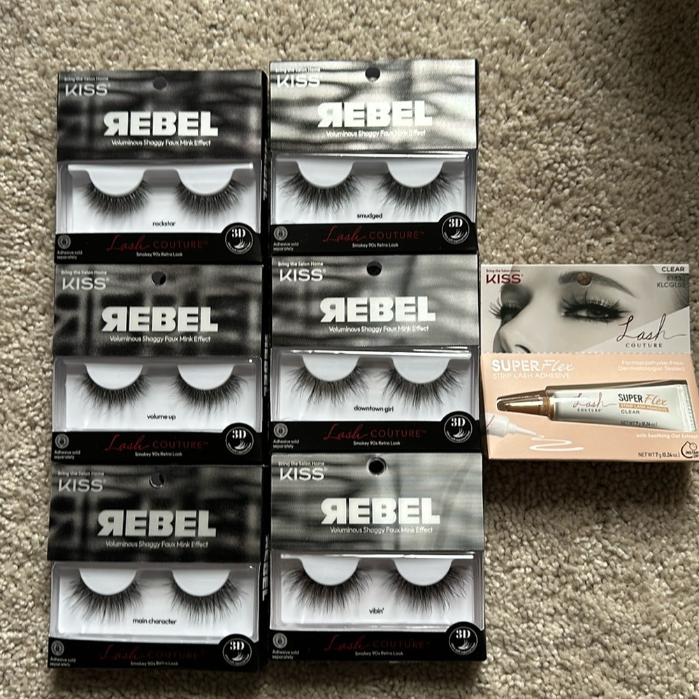 Rebel kiss eyelashes (lash couture)